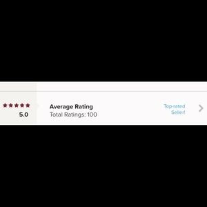 Hooray!!! 100 ⭐️ ⭐️⭐️⭐️⭐️  Ratings!!!